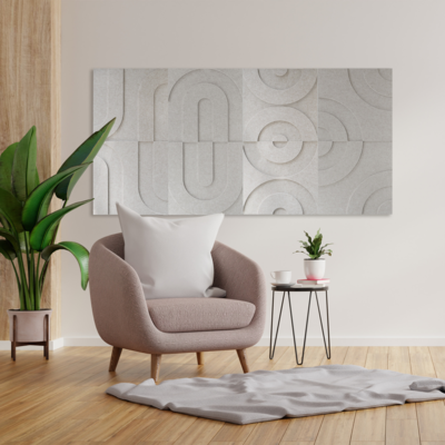 Maeven Art akoestische wandpanelen - Maya IV 3D - 50 x 50 cm - set van 2