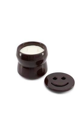 Kaars Shape 02.02 Candle &amp; Happy lid Aubergine
