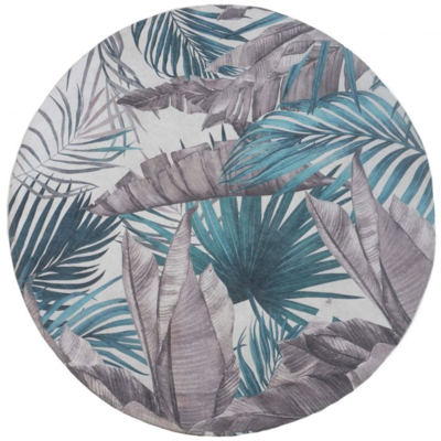 Vloerkleed Palm - Green Rond