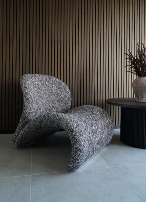 Fauteuil Krul bruin gemêleerd