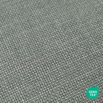 Nout-Otis bureaustoel wit onderstel - Gestoffeerde zitting met armleuningen