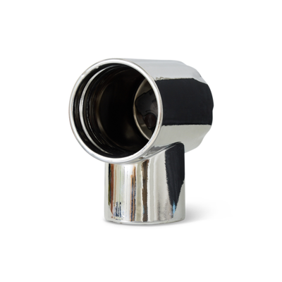 Retro ceramic clock chrome