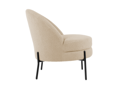 Fauteuil Noble Teddy Curl polyester