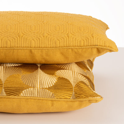 Sierkussen linnen Geo Deco