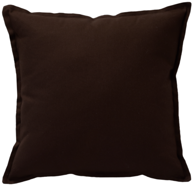Kussen Canvas dark chocolate 49x49 cm