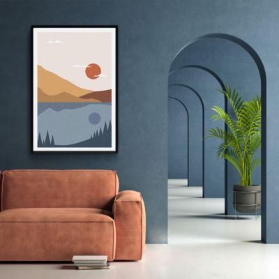 Walljar poster ingelijst - Desert Waters