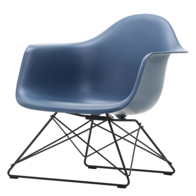 Vitra loungestoel Eames LAR zwart onderstel