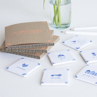 StoryTiles tegelkaart Eat cake (set van 2)