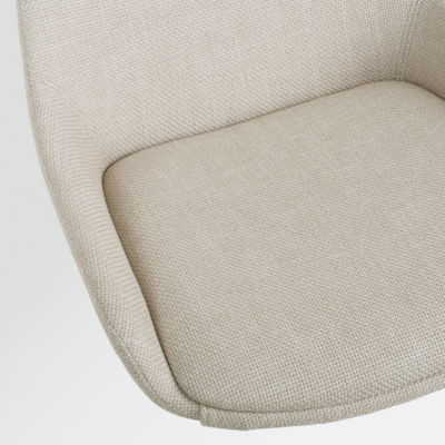 Bureaustoel Nout-Isa - zwart onderstel