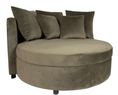 Fauteuil XL Rond groen