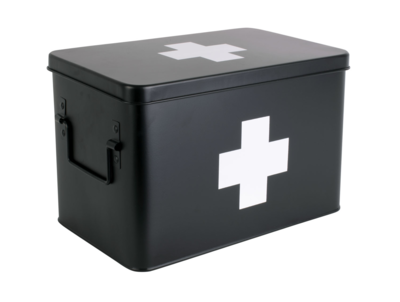 EHBO doos large metal matt