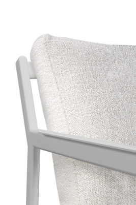 Ethnicraft outdoor loungestoel Jack - wit aluminium