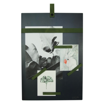 Magneetbord met magneetstrips