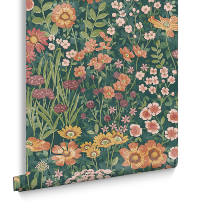 Graham &amp; Brown vliesbehang Wallflower Emerald