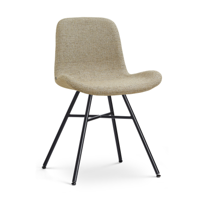 Eetkamerstoel Noa-Fé gestoffeerd - zwart onderstel