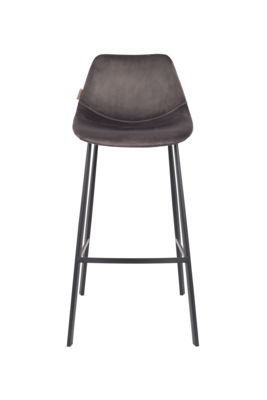 Dutchbone Franky Barkruk Velvet 80 cm - Set van 2