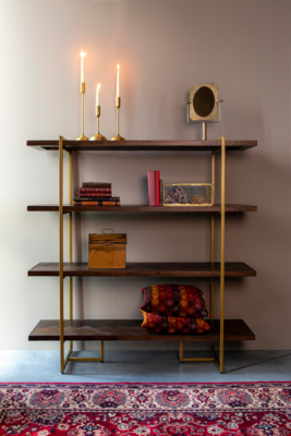 Dutchbone Vloerkleed Bid old red