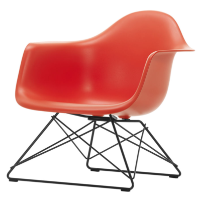Vitra loungestoel Eames LAR zwart onderstel