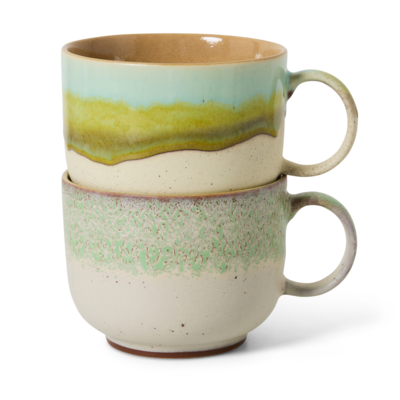 70s ceramics: tea cups, neo (set of 2)