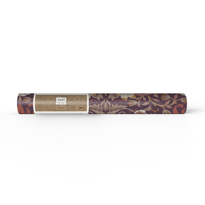 vliesbehang william morris at home strawberry thief plum