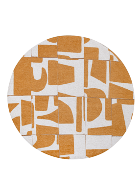 Ecorugs vloerkleed Papercut geel