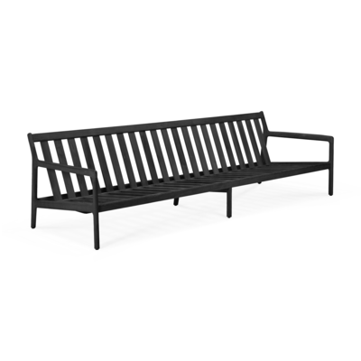 Ethnicraft - Outdoor - Teak Jack sofa 265cm - zwart