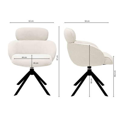 Kick draaistoel Kian