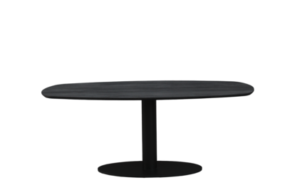 Eettafel Berlijn deens ovaal zwart 200cm