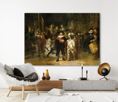 Canvas schilderij De Nachtwacht