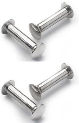 Leren handgrepen 'de lus' maat S | set van 2 - incl. 4 schroefjes