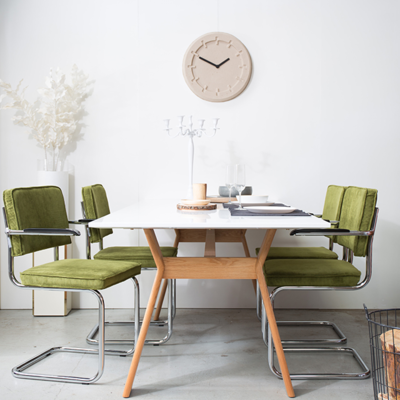 Zuiver Ridge Rib Armstoel - Set van 2