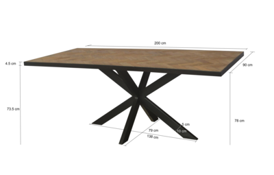 Eettafel Ace 200 cm