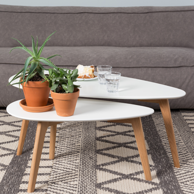 Drop salontafel (set van 2)