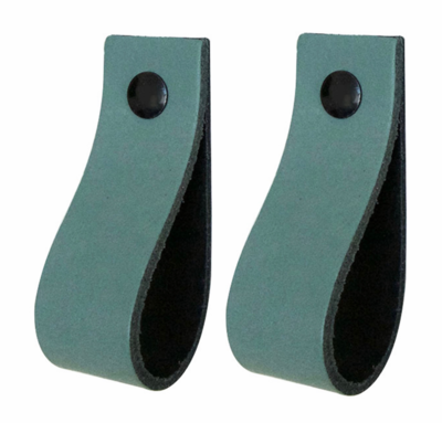 Leren handgrepen 'de lus' maat S | set van 2 - incl. 4 schroefjes