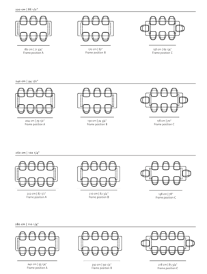Studio HENK tafel Butterfly Rechthoekig - zwart frame, hardwax light 3041