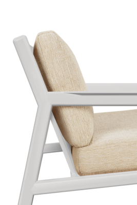 Ethnicraft outdoor loungestoel Jack - wit aluminium