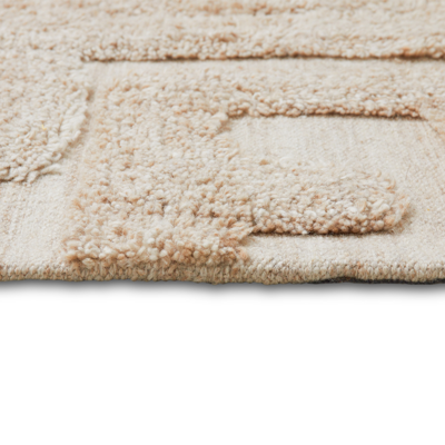 Tufted rug limestone