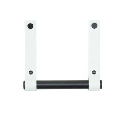 Leren toiletrolhouder (roldrager: zwart metaal)