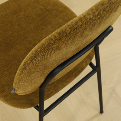 Eetkamerstoel Jasmijn - zwart onderstel