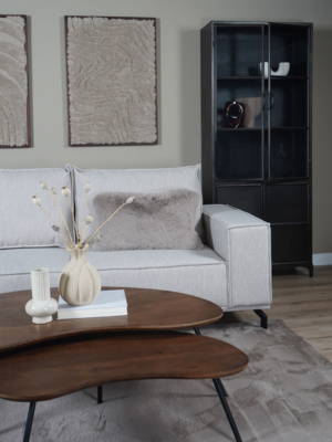 Hoekbank Ron Boucle Champagne 186