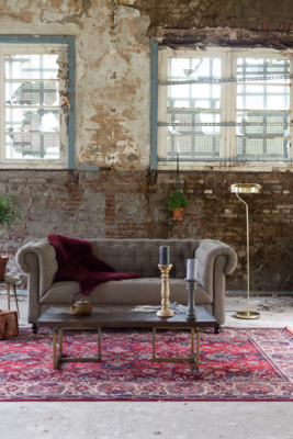 Dutchbone Vloerkleed Bid old red