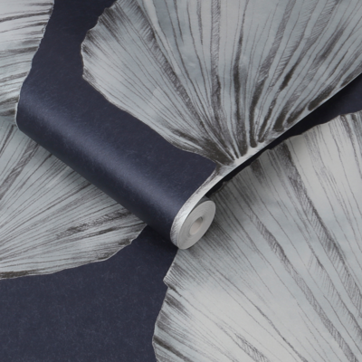 Graham &amp; Brown  vliesbehang  Palm Fan Navy