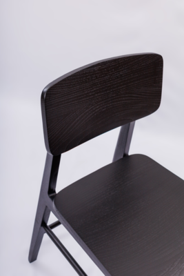 Hal & Eetkamer Stoel Odin Zwart - Midcentury