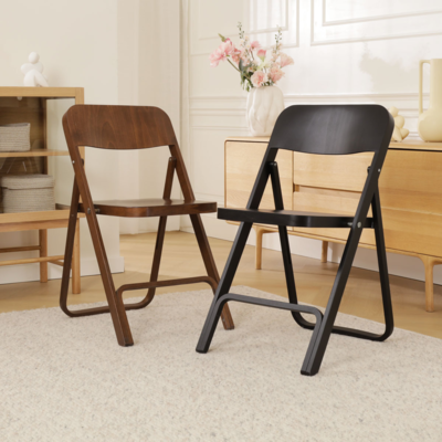 Flip - Houten klapstoel en rek