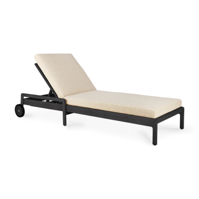 Ethnicraft - Outdoor - Teak Jack adjustable lounger - zwart