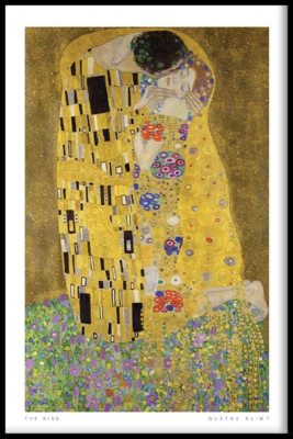 Walljar poster ingelijst - Gustav Klimt - De Kus