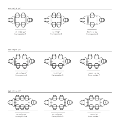 Studio HENK tafel Butterfly Plat ovaal - zwart frame, gerookte beits