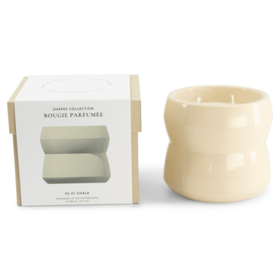 Kaars Shape 02.01 Candle &amp; Happy lid Chalk
