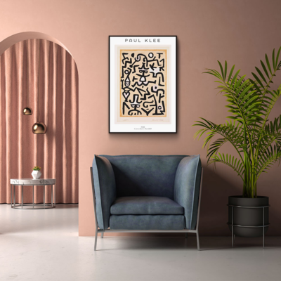 Walljar poster ingelijst - Paul Klee - Comedians