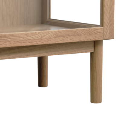 Eikenhouten vitrinekast Boris